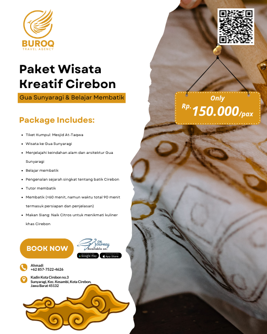 Paket Wisata Kreatif Cirebon (Gua Sunyaragi & Membatik Cirebon)